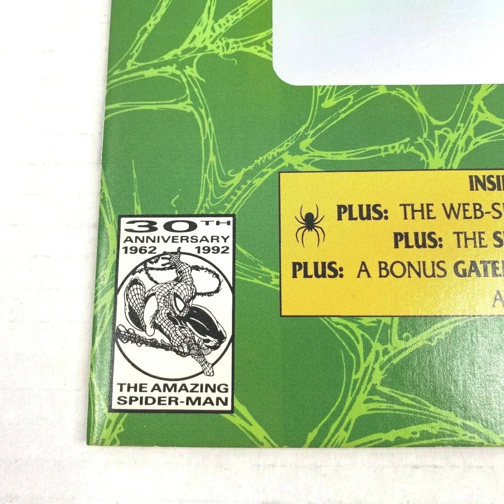 Marvel Spider-Man Comic Book 26 30th Anniversary Hologram Cover September‎ 1992
